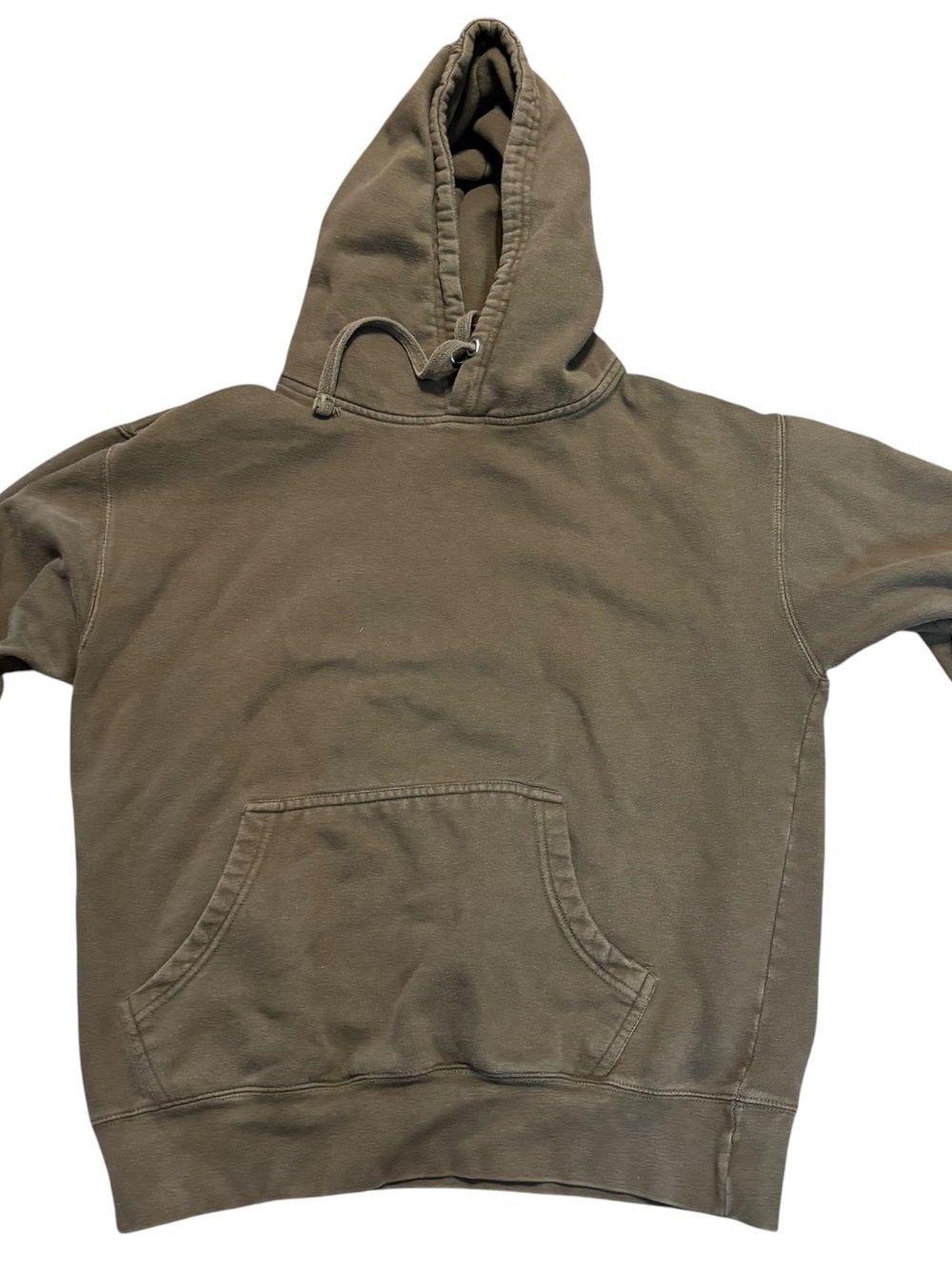 Smart Blanks Hoodie sweatshirt Olive Green Cotton Blend Men’s Size M